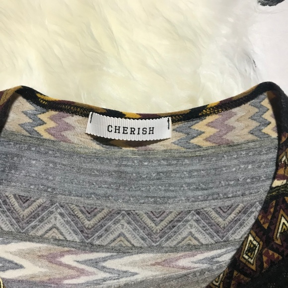 Aztec Boho Tunic Top M/L by Cherish Womens FALL - Picture 5 of 6